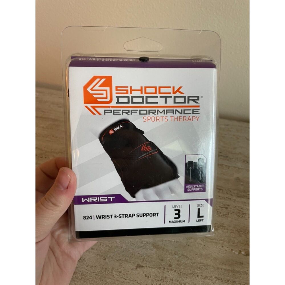 NIB Shock Doctor Performance Wrist 3 Strap Support